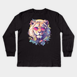 cool lion Kids Long Sleeve T-Shirt